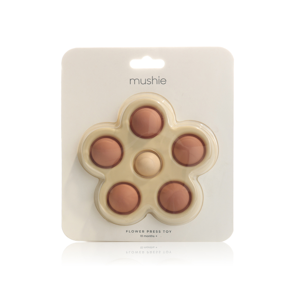 MUSHIE FLOWER PRESS TOY(ROSE/BLUSH/SHIFTING SAND)